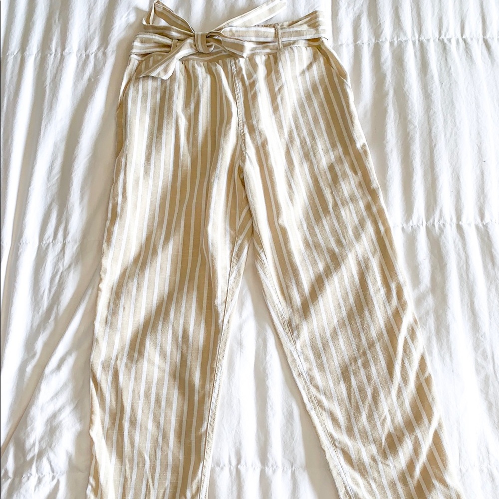 Vici Linen striped pants